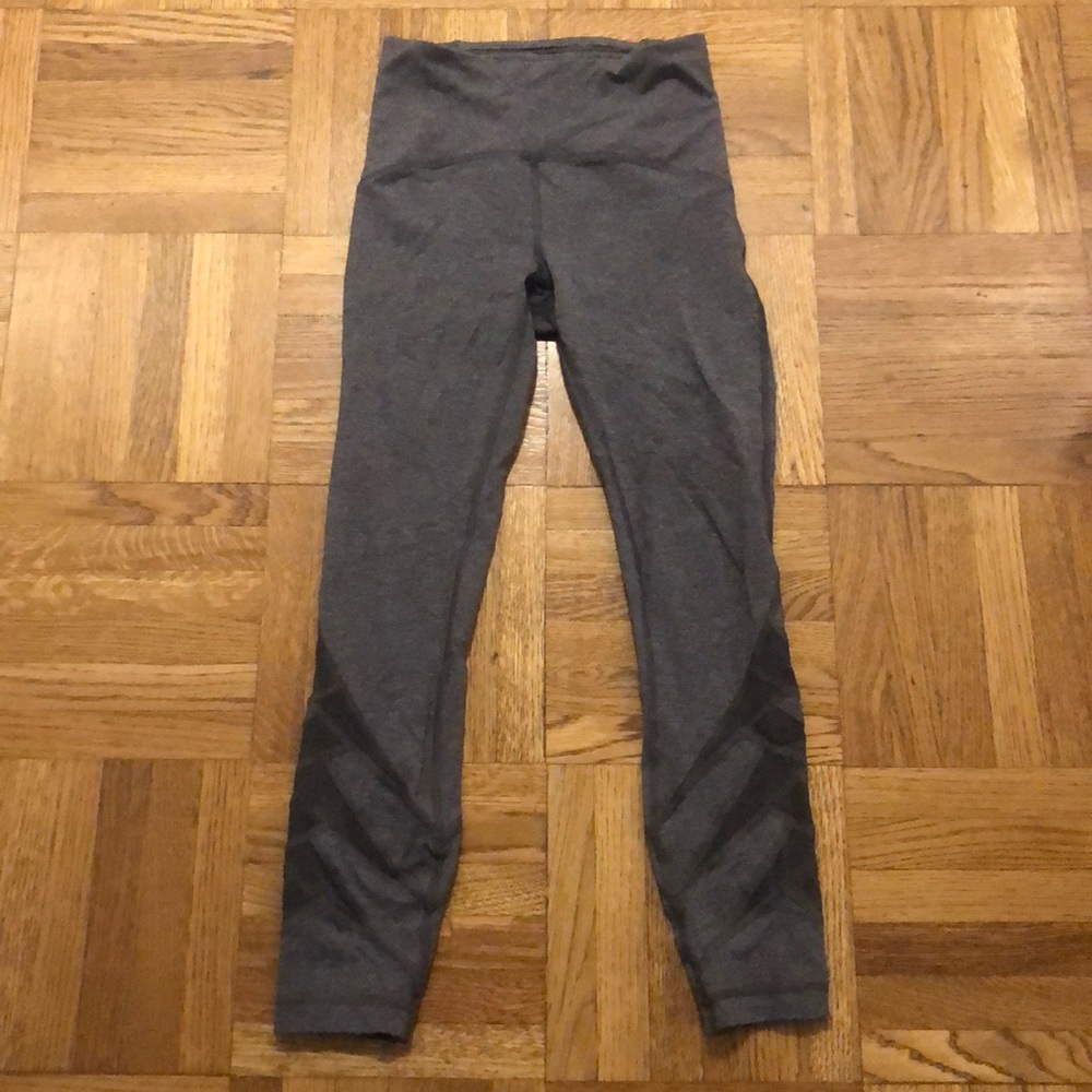 Lululemon Grey Mesh Leggings